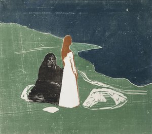 Frauen am Meeresufer von Edvard Munch