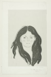 Junge Frau aus dem Lateinischen Viertel von Edvard Munch