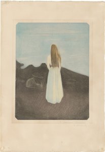 Junge Frau am Strand von Edvard Munch