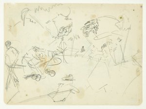 Kompositionsstudie zum Langelinie-Bild von Edvard Weie