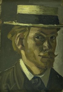 Selbstporträt mit Strohhut