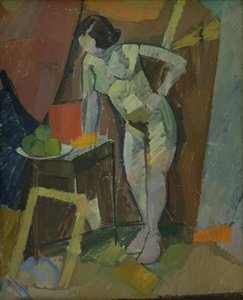 Stehender weiblicher Akt von Edvard Weie