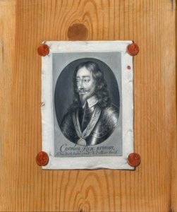 Trompe l’oeil mit Bildnis Karls I. von Großbritannien
