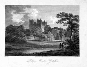 Ripon Minster, graviert von J. C. Smith
