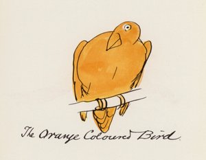 Das Vogelbuch: Der orangefarbene Vogel von Edward (after) Lear