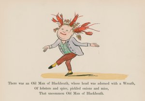 Es war ein alter Mann aus Blackheath, dessen Kopf mit einem Kranz geschmückt war von Edward (after) Lear