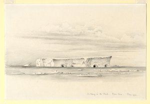 Ein Eisberg im Packeis, Rossmeer, 1910 von Edward Adrian Wilson