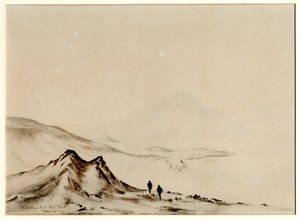 Mount Erebus von Hut Point, 1901-04 von Edward Adrian Wilson