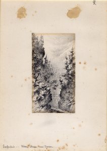 Wiesenstraße bei Davos, Schweiz, 1898-99 von Edward Adrian Wilson