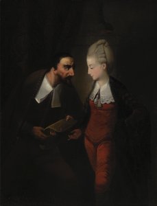 Portia und Shylock, aus Shakespeares 