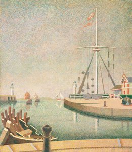 Honfleur, Hafeneinfahrt von Edward Alexander Wadsworth