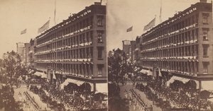 Die Botschaft verlässt die Metropole für das Rathaus, 1860