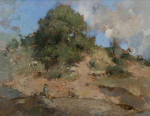 Hawthorn Bank, ca. 1910 von Edward Arthur Walton