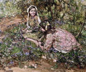 Mittlere Flachsfee von Edward Atkinson Hornel