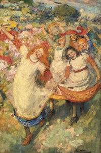 Der Tanz des Frühlings von Edward Atkinson Hornel