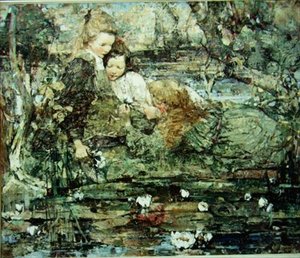 Der Seerosenteich von Edward Atkinson Hornel