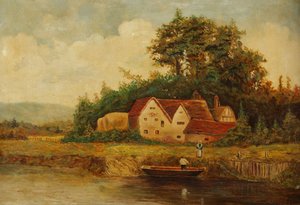 Eine Mühle in Worcestershire, 1897 von Edward Austin