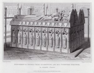 Denkmal von Thomas Earl of Arundel und seiner Gräfin Beatrix, in der Kirche von Arundel von Edward Blore