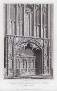 Denkmal von Thomas Hatfield, Bischof von Durham, in der Kathedrale von Durham von Edward Blore