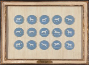 Pferdestudien in Relief, nach George Stubbs von Edward Burch