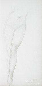 Studie weiblicher Beine von Edward Burne-Jones