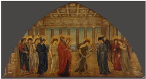 Cupid und Psyche - Palace Green Murals - Psyche betritt die Pforten des Olymp von Edward Burne Jones