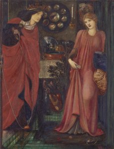 Schöne Rosamunde und Königin Eleonore von Edward Burne Jones