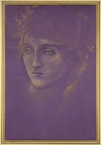Kopf einer Frau, 1890er Jahre von Edward Burne Jones