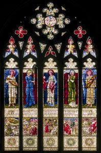 Oxford Harris Manchester College, Morris & Co., Edward Burne-Jones, Westfenster, 1896 von Edward Burne Jones