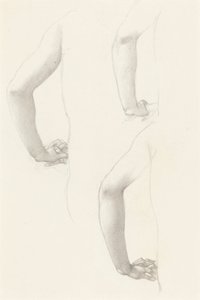 Studien eines Arms und von Händen von Edward Burne Jones