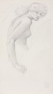 Studie einer weiblichen Figur von Edward Burne Jones