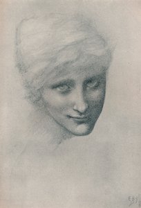 Studie der Meerjungfrau, In den Tiefen des Meeres, 1886 von Edward Burne Jones