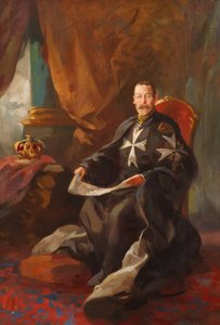 Studie für das Porträt von König Georg V. von Edward Caruana Dingli
