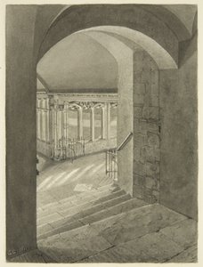 Eingang zu den Kreuzgängen von der Kathedrale von Bristol mit Edward Birds Grab