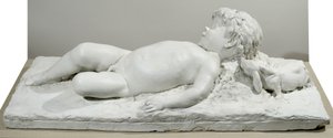 Schlafender Faun (Gips)