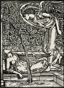 Cupids erster Blick auf Psyche von Edward Coley (after) Burne Jones