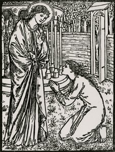 Psyche und Juno von Edward Coley (after) Burne Jones
