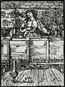 Das Lied, während sie isst von Edward Coley (after) Burne Jones