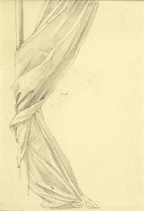 Studie von Draperien von Edward Burne Jones