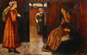 Innenraum mit Figuren von Edward Coley Burne Jones