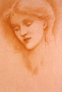 Porträt einer jungen Frau von Edward Coley Burne Jones