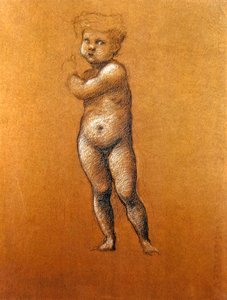 Studie der Figur des Säuglings 