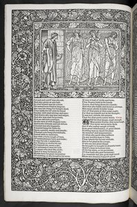 Die Werke von Geoffrey Chaucer, neu gedruckt mit Bildern von Sir Edward Burne-Jones von Edward Coley Burne Jones