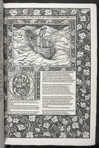 Die Werke von Geoffrey Chaucer, neu gedruckt mit Bildern von Sir Edward Burne-Jones von Edward Coley Burne Jones