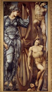 Das Rad des Schicksals. Gemälde von Edward Burne-Jones (1833-1898) von Edward Burne Jones