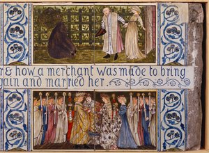 Schönheit und das Biest Fliesenpaneel, Morris, Marshall, Faulkner & Co., ca. 1867 von Edward Burne Jones