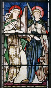 St. Cecilia & St. Catherine (1869) von Edward Burne Jones