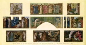 Entwürfe für die "Cupid and Psyche"-Dekorationen in No.1 Palace Green, Kensington, 1872 von Edward Burne Jones
