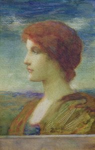 Porträt von Sarah Bernhardt (1844-1923) von Edward Burne Jones