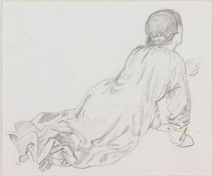 Liegende Figur von Edward Burne Jones